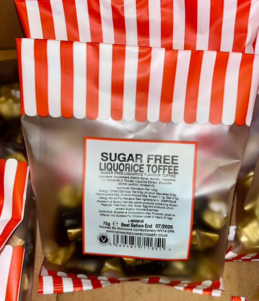 Sugar free liquorice toffee