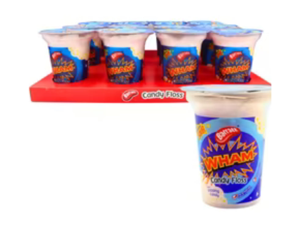 Wham candy floss with popping candy