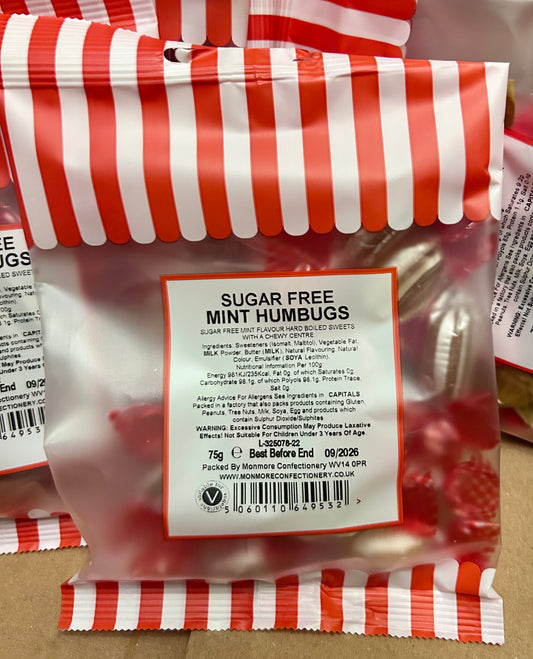 Sugar free mint humbugs