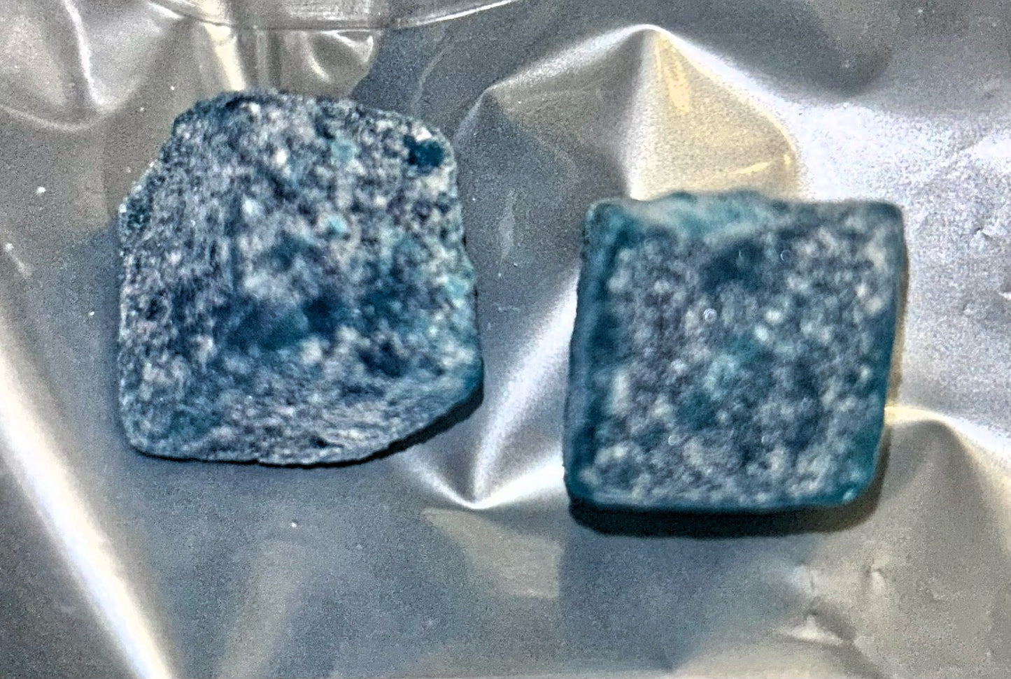 Blue raspberry cubes