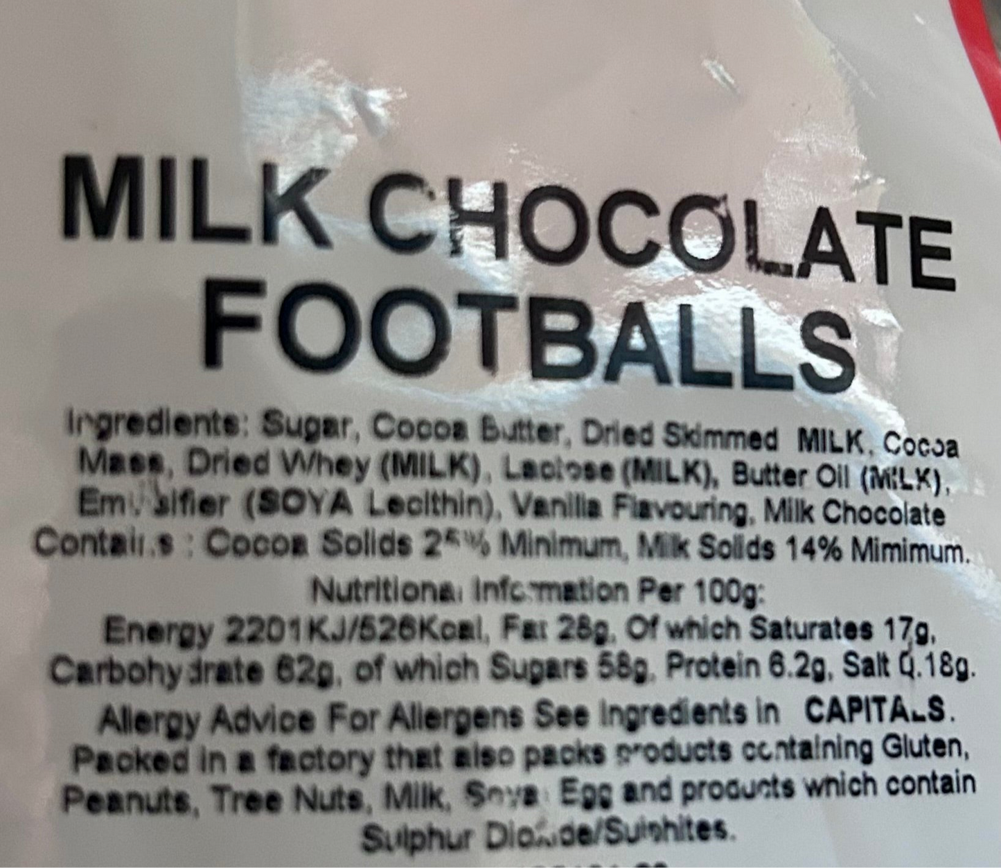 Milk Chocolate footballs