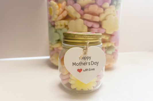 Mothers Day Happy Flowers Jar