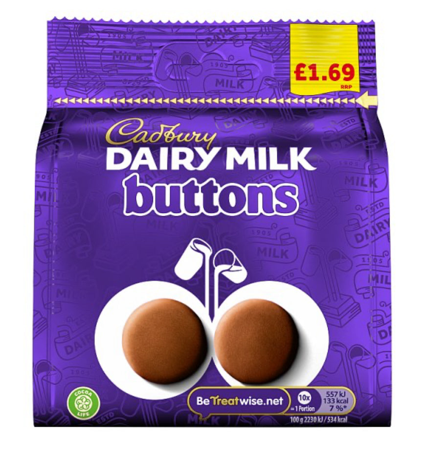 Cadburys milk chocolate buttons