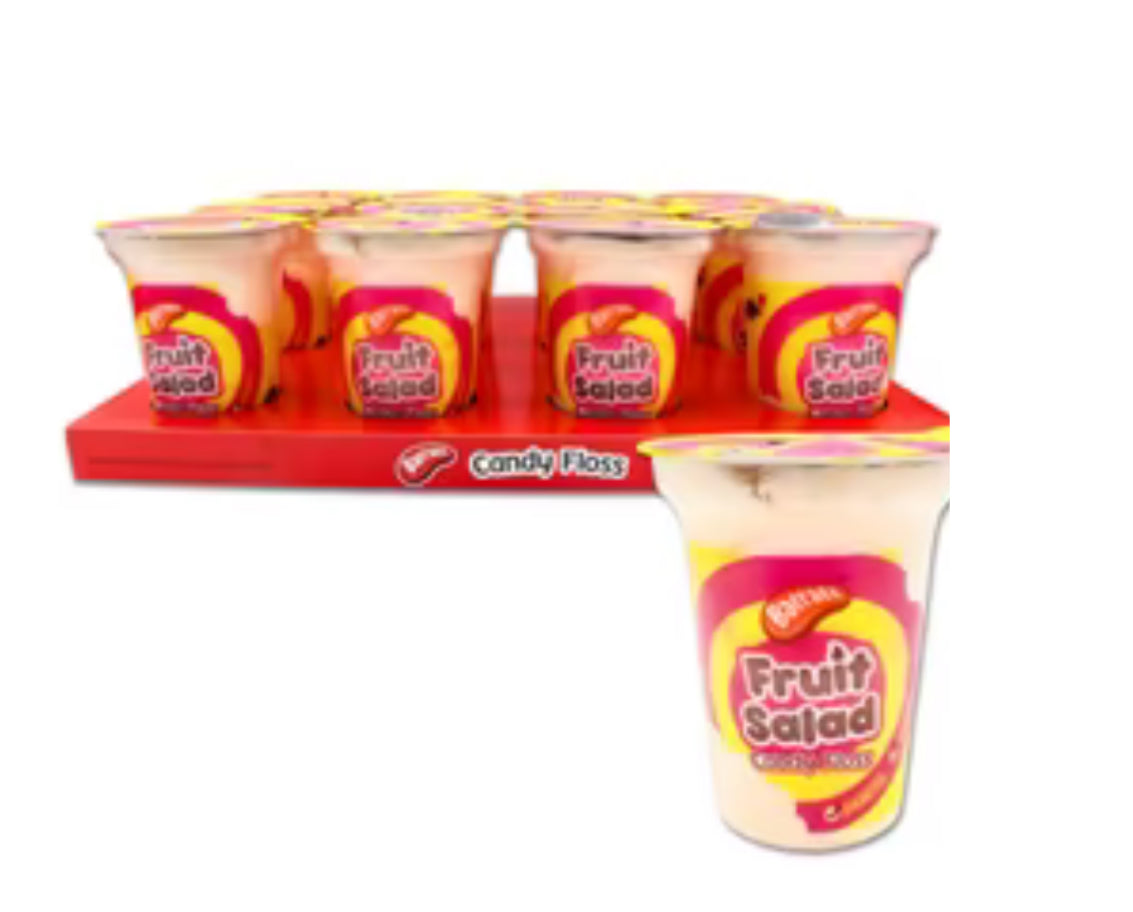 Fruit salad candy floss