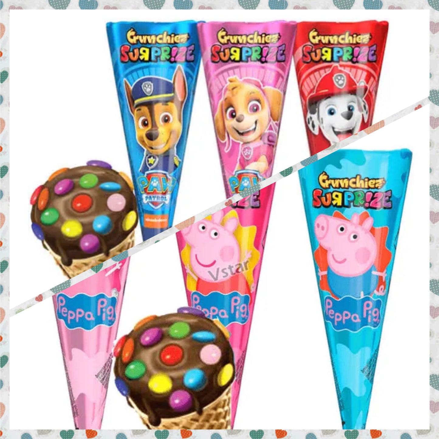 Crunchiez Paw Patrol/Peppa Pig Cone