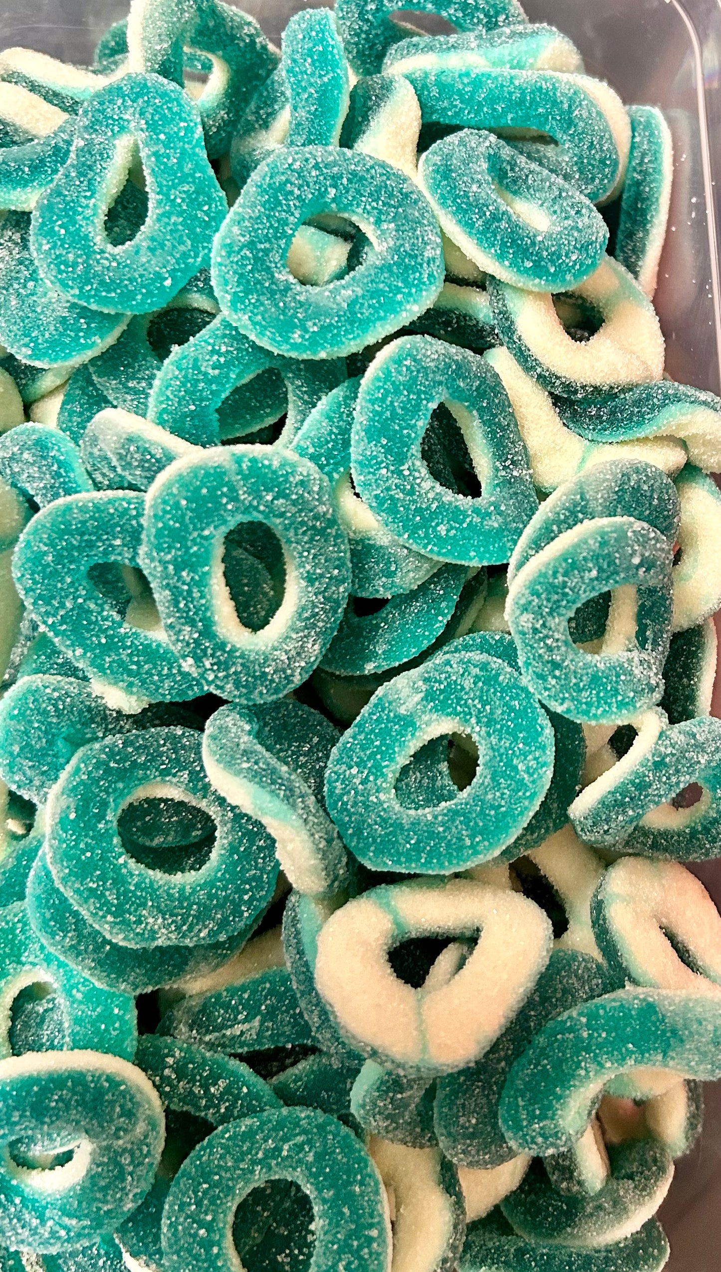 Sour blue raspberry rings