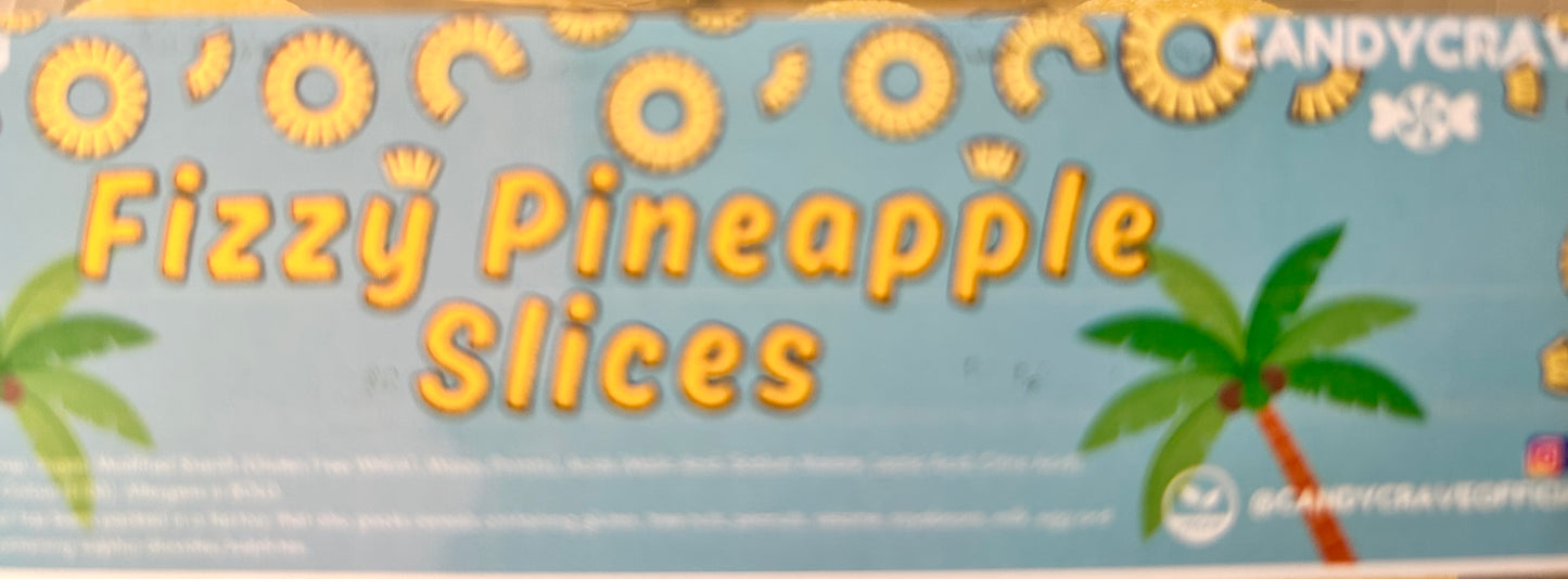 Fizzy pineapple slices (vegan)