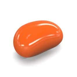 Orange flavoured jelly beans