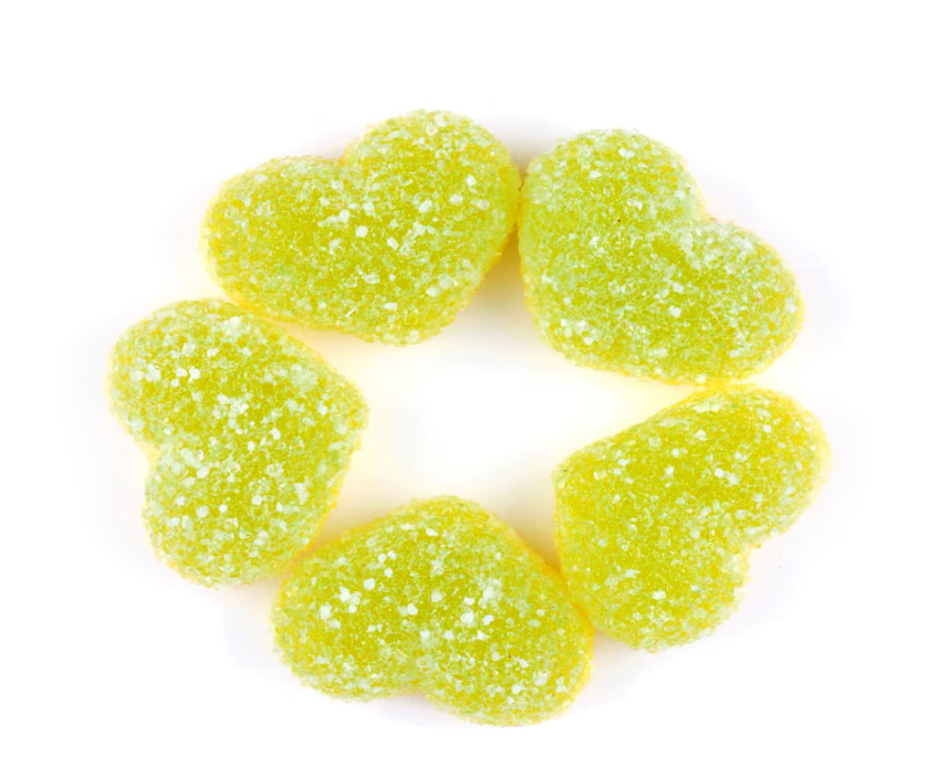 Apple & custard hearts