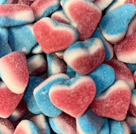 Double layer fizzy hearts