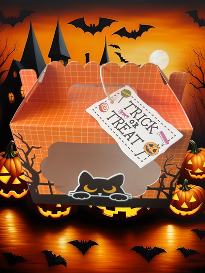 Halloween Treat Boxes filled with sweets & treats.