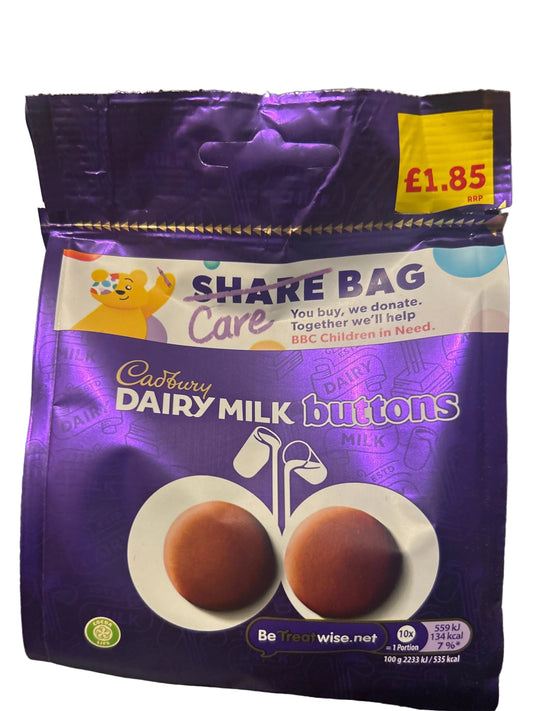Cadburys milk chocolate buttons