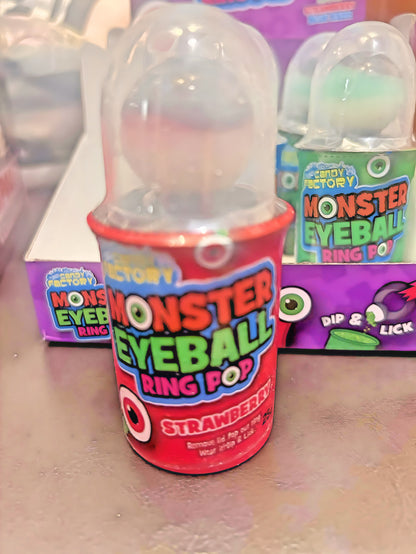 Monster eyeball ring pop