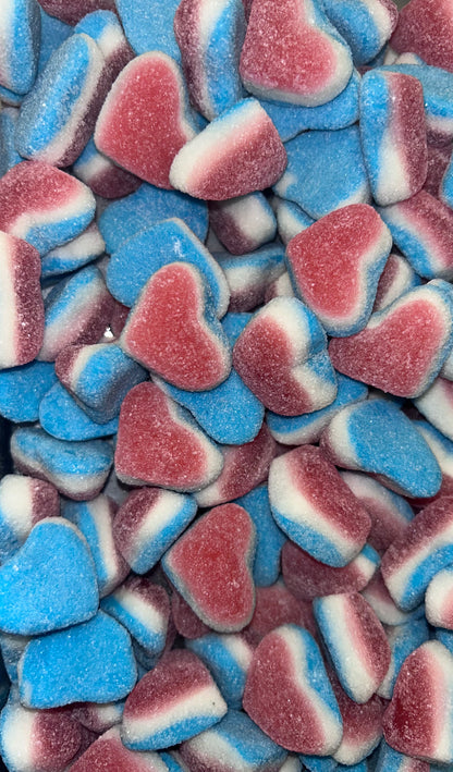 Double layer fizzy hearts