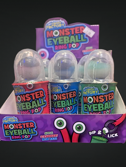 Monster eyeball ring pop