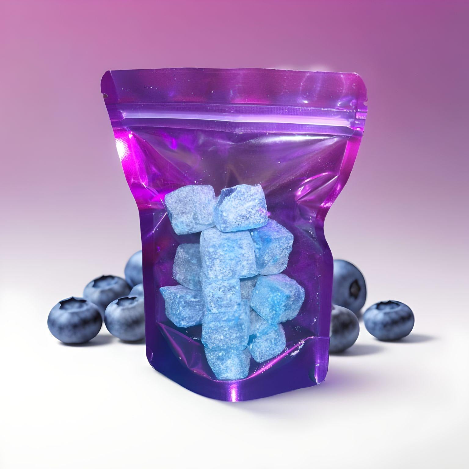 Blue raspberry cubes – Sammy’s sweet shop
