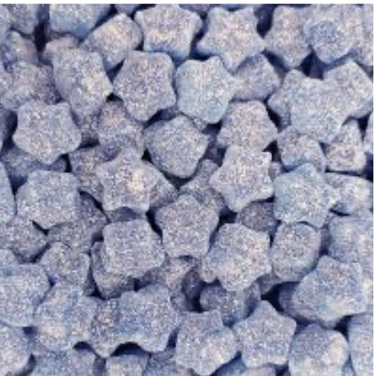 Fizzy blue stars G/F Vegan