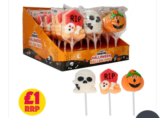 Halloween Mallow pops