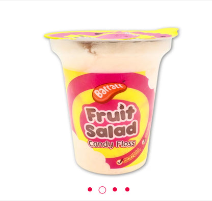 Fruit salad candy floss