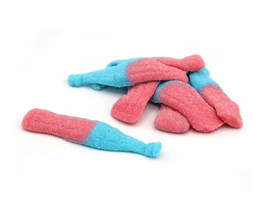 Giant fizzy bubblegum bottles