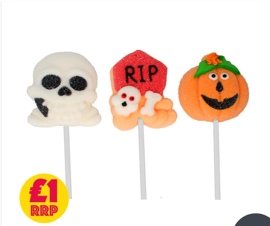 Halloween Mallow pops