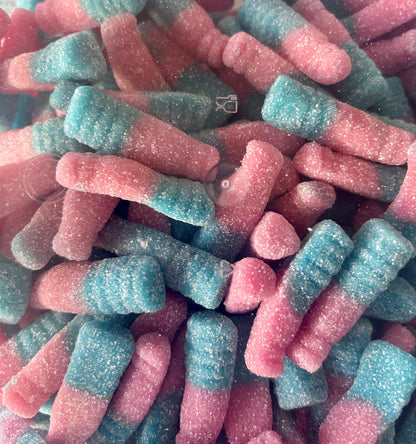 Fizzy bubblegum bottles