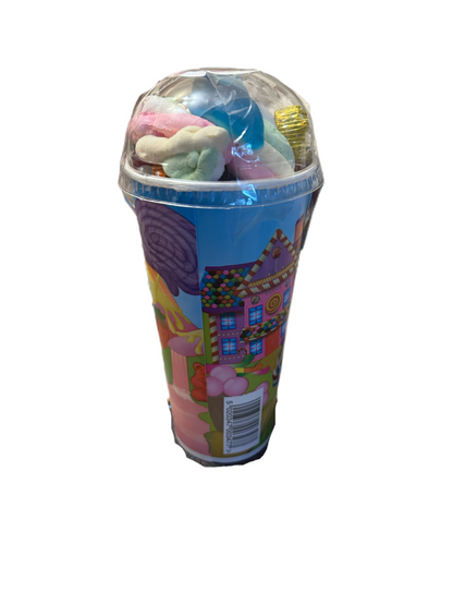 Pick n mix beaker with dome lid.