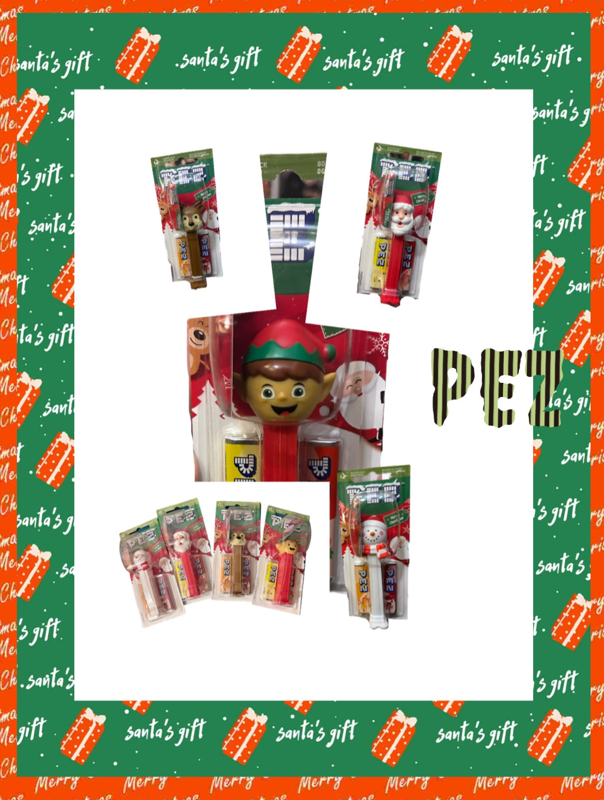 Pez Winter Stars with 2 refill packs.