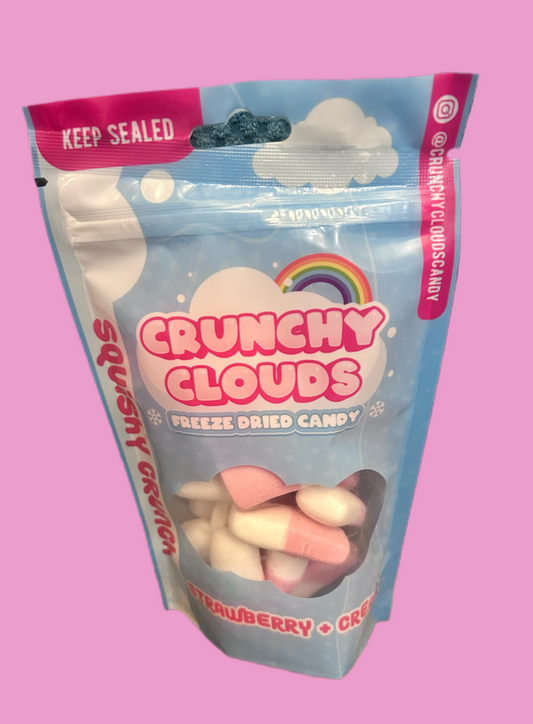 Crunchy clouds Strawberry & Cream Freeze dried Candy