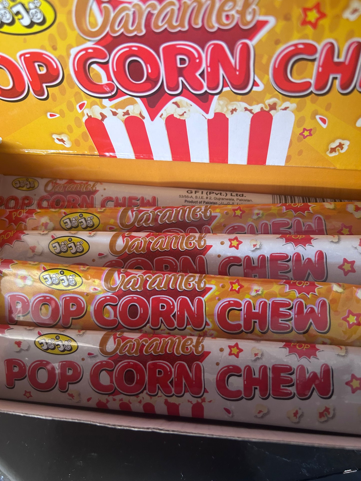 American Continental Caramel Popcorn Chew Bar