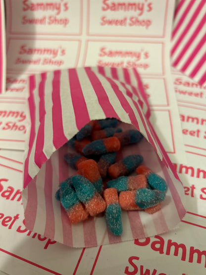 Fizzy bubblegum bottles