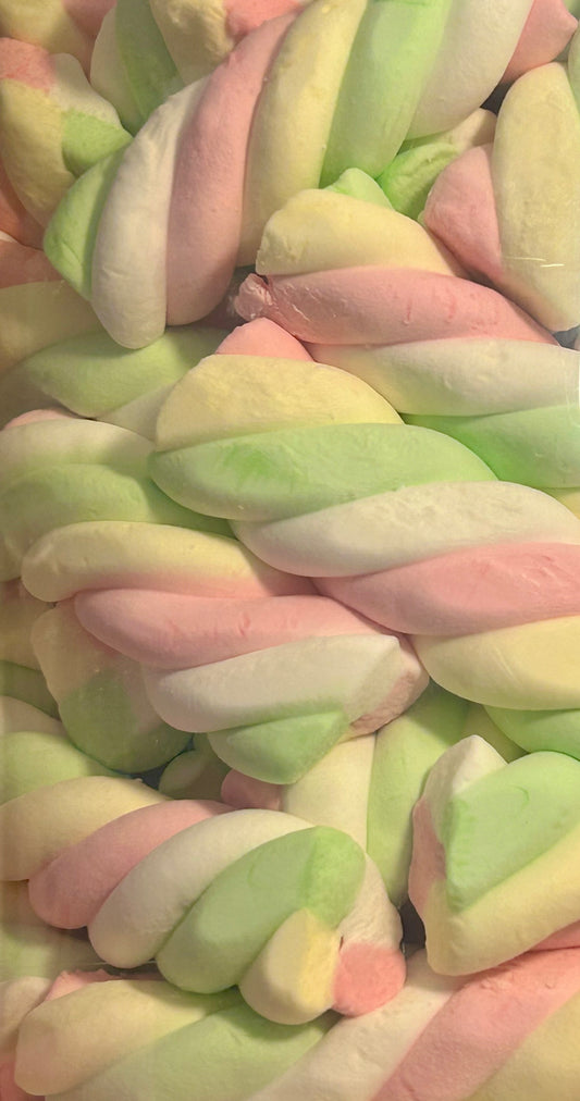 Rainbow twister mallows