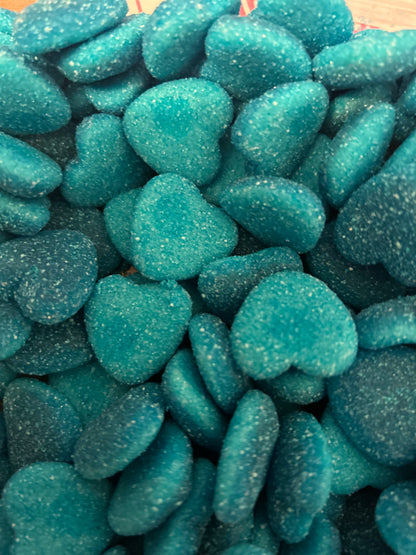 Blue shiny hearts (Gluten free)