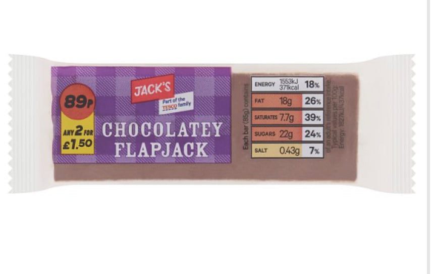 Jacks chocolatey flapjack